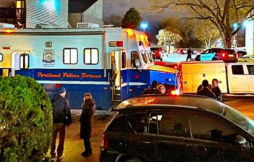 The Portland Police Mobile Command Unit parked along S.E. Colt Drive near 28th Avenue, as a shooting homicide investigation got underway on April 15th in the Reed neighborhood. Now an arrest in the murder has been made.