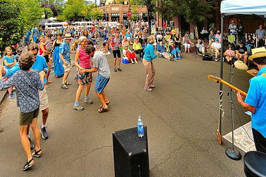 At the first of the free SMILE Summer Street Concerts, on July 9th, the band �Kim Field and the Perfect Gentlemen� had the crowd up and dancing in the street!